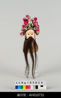 藏品(布袋戲偶頭-鬚文)的圖片